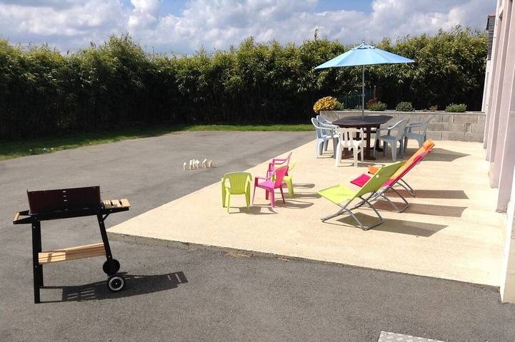 Appartement de vacances pour 5 personnes, avec terrasse et jardin