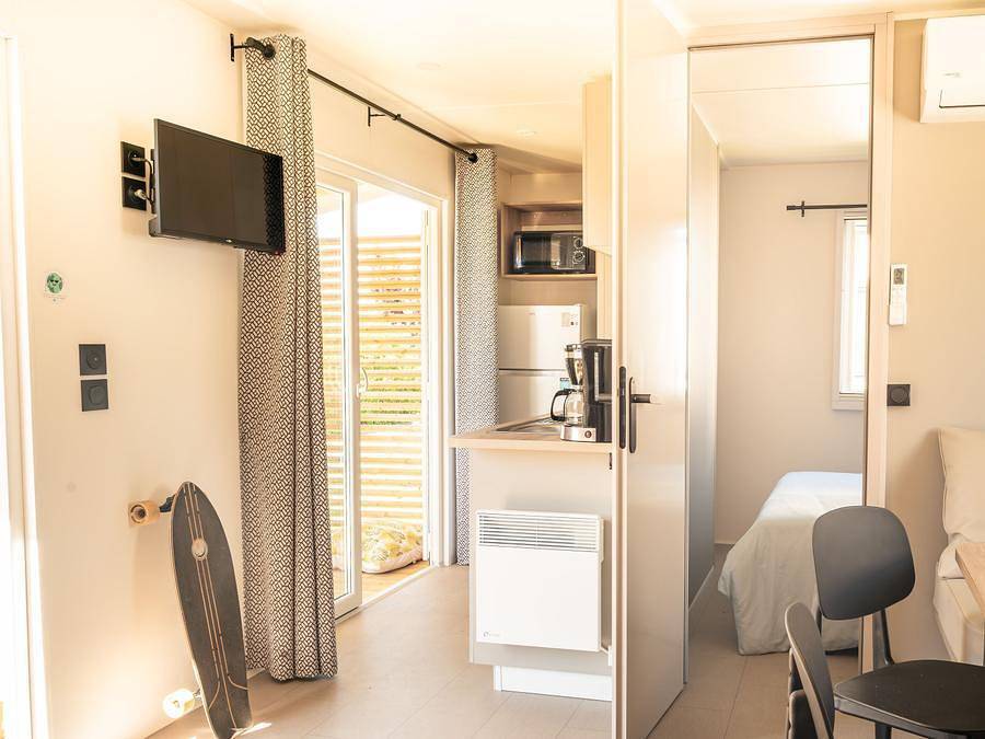 Camping Les Beaupins - Mobilheim 6 personen - Select Tv Lv Clim Plancha - 3 Schlafzimmer - 6 Personen in Saint-Denis-d'Oléron, Côte de Beauté