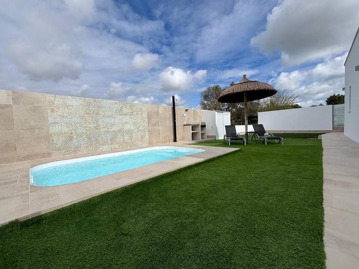 Maison de vacances pour 2 personnes, avec piscine ainsi que jardin et terrasse à Conil de la Frontera