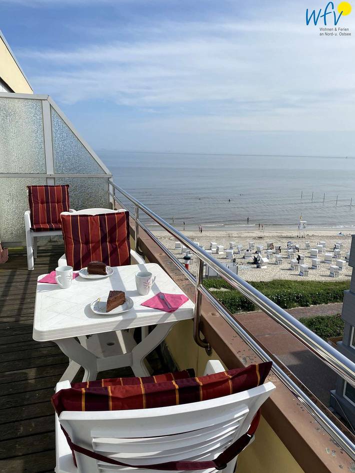Ferienwohnung für 4 Personen, mit Balkon und Sauna auf Wangerooge