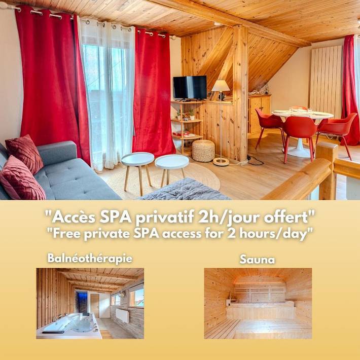 Vakantiewoning voor 4 personen, with balkon and whirlpool as well as sauna in Riquewihr