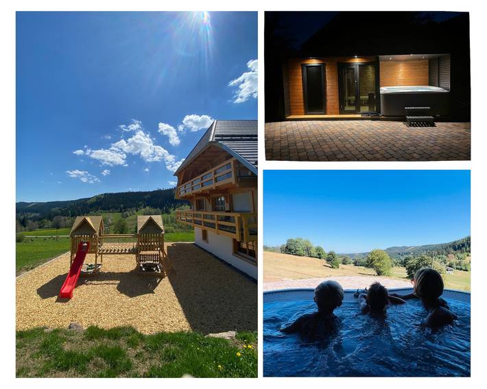 Ferienwohnung für 2 Personen, mit Balkon und Whirlpool sowie Garten und Sauna in Lenzkirch
