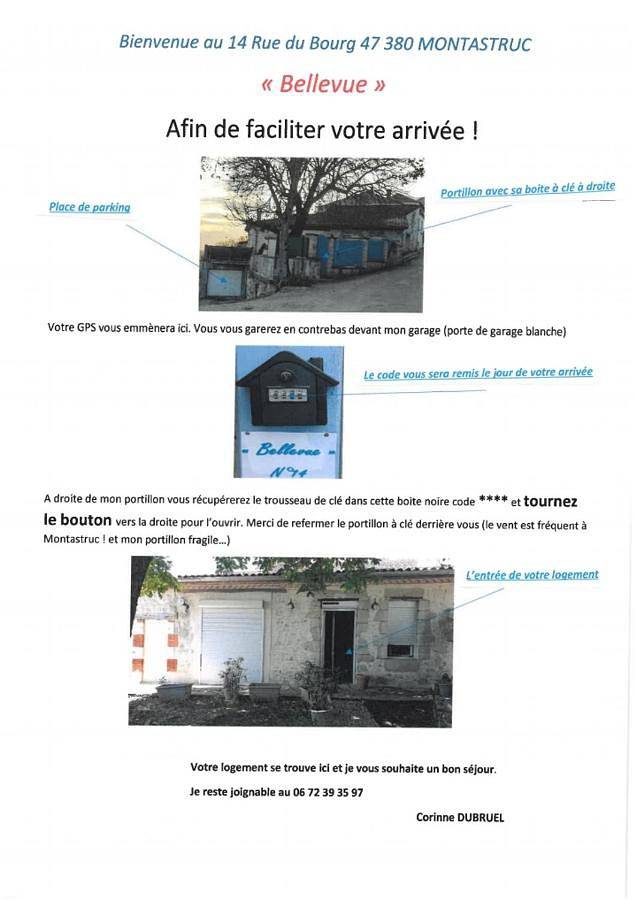 Gîte pour 3 personnes, avec jardin ainsi que terrasse et vue à Prayssas - 2