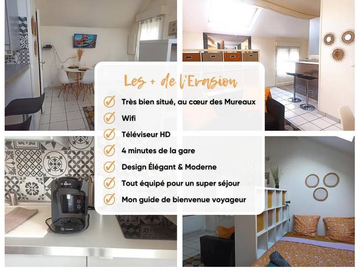 Gîte pour 2 personnes, avec balcon à Les Mureaux - 2