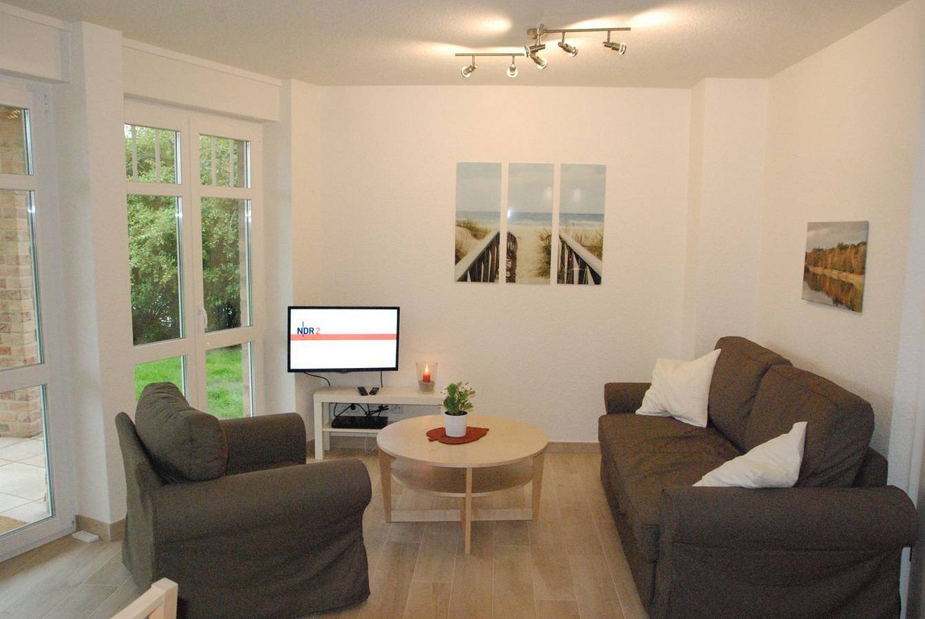 Ganze Wohnung, Moderne Ferienwohnung Strandgeist auf Fehmarn mit Terrasse und Gartenblick in Ostfehmarn, Fehmarn