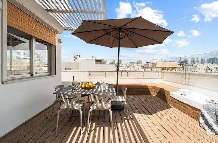 Maison d’hôte pour 6 personnes, avec terrasse, animaux acceptés à Tel Aviv