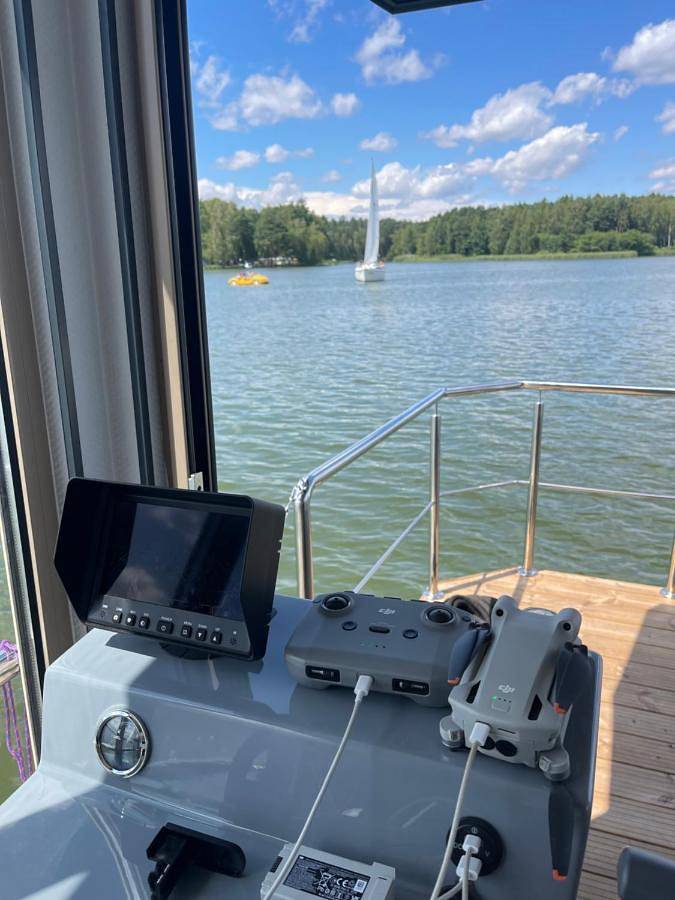 Boot für 4 Personen, mit Sauna und Ausblick sowie Seeblick und Terrasse, mit Haustier in Polen - 3