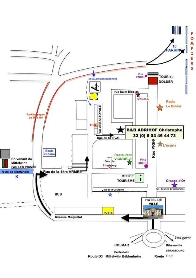 Chambre d’hôte pour 2 personnes, avec terrasse à Riquewihr - 2