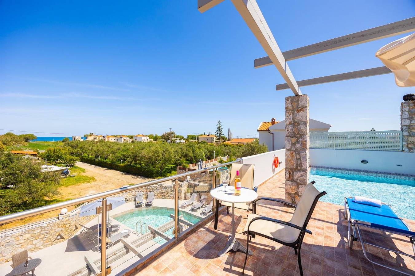 Villa für 8 Personen mit Balkon in Tavronitis, Chania und Umgebung