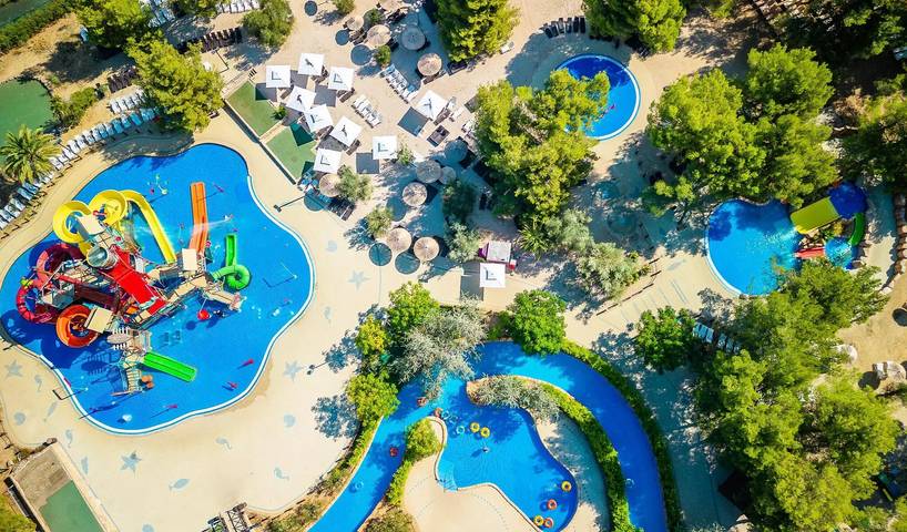 Camping pour 6 personnes, avec piscine ainsi que terrasse et sauna, animaux acceptés en Dalmatie - 2
