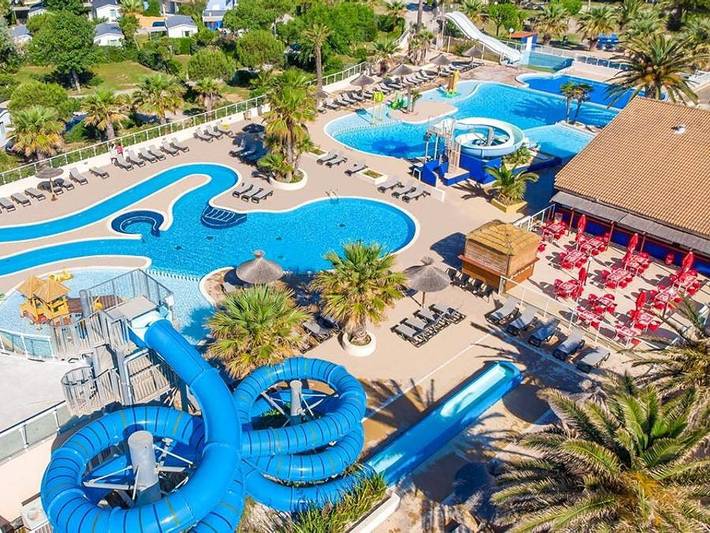 Camping Siblu Club Le Marisol Funpass inclus - Mobilheim 6 personen - Essentiel 2Sch 6P Signature Clim in Torreilles, Côte d'Améthyste