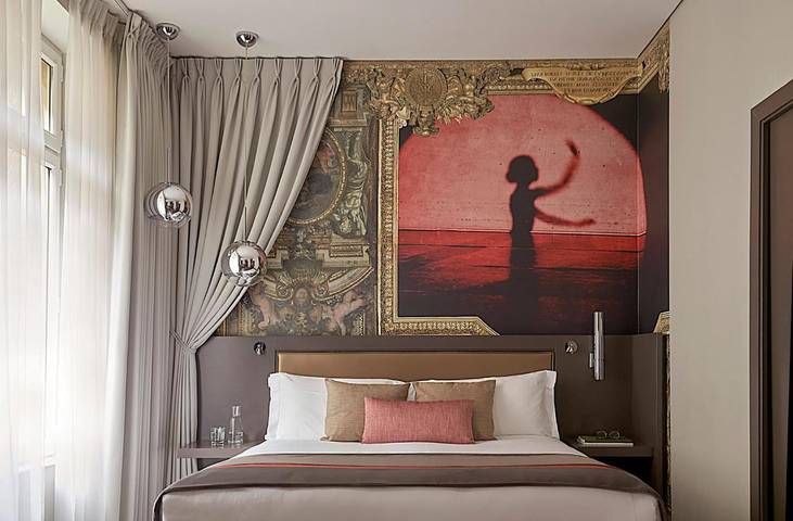 Hôtel pour 2 personnes, avec terrasse et vue dans L'Olympia (Paris)