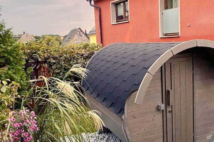 Ferienhaus für 6 Personen, mit Whirlpool und Terrasse sowie Garten und Sauna in Brand-Erbisdorf
