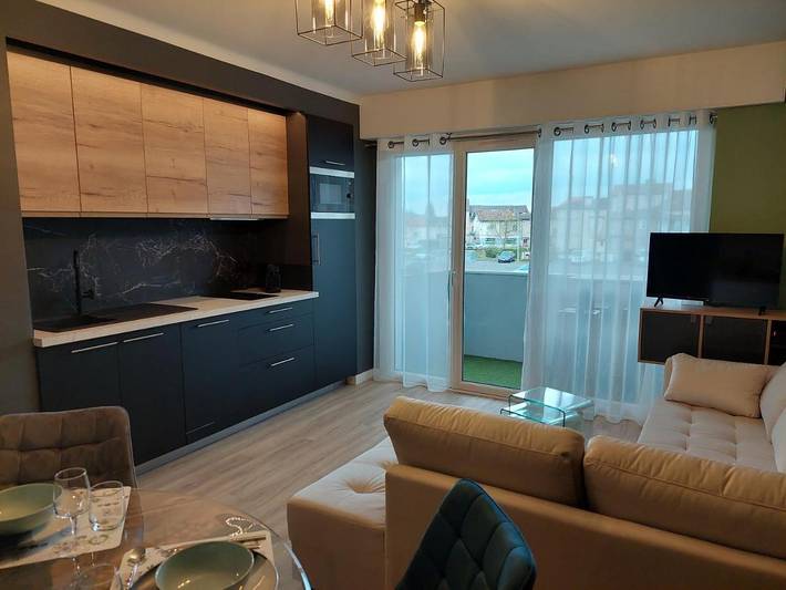 Appartement de vacances pour 4 personnes, avec Balcon ainsi que Terrasse et Vue à Villefranche-de-Rouergue