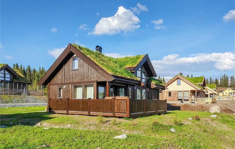 Location de vacances pour 6 personnes, avec terrasse ainsi que sauna et jardin dans Sjusjoen