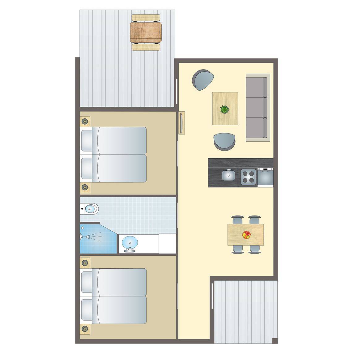 Landal Rønbjerg — 4-6-persoons bungalow in Limfjord in Nordjütland