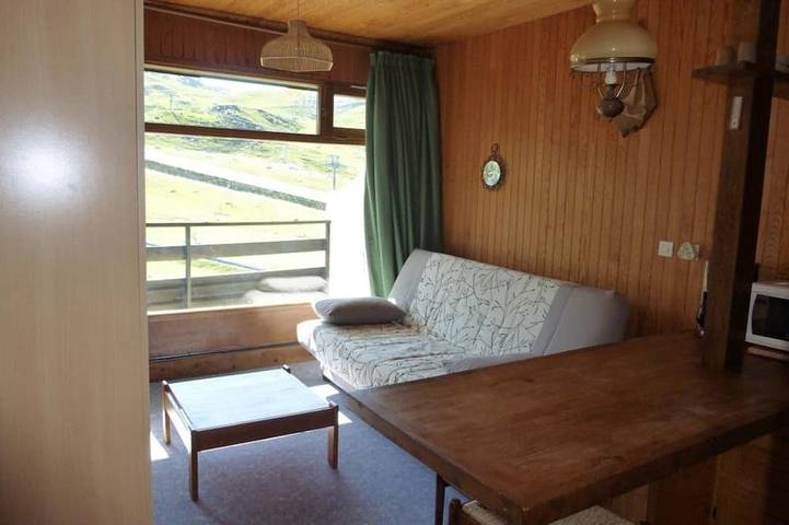 Appartement entier, Studio cosy 4 pers, accès direct pistes, balcon, casier à skis in La Pierre Saint-Martin, Arette