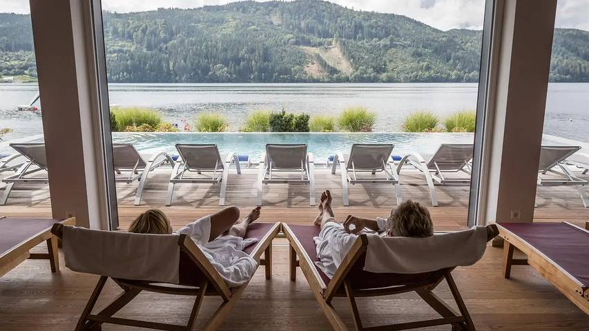 Ferienwohnung für 3 Personen, mit Pool und Sauna sowie Garten am Millstätter See - 4