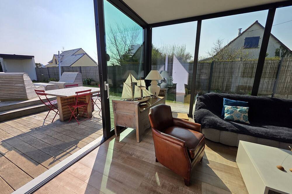 Modern house on the dunes of Sainte Marguerite with optional Spa Spa in Landéda, Brest und Umgebung