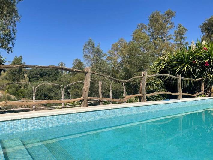 Ferienhaus für 2 Personen, mit Terrasse und Garten sowie Pool und Ausblick in Coín