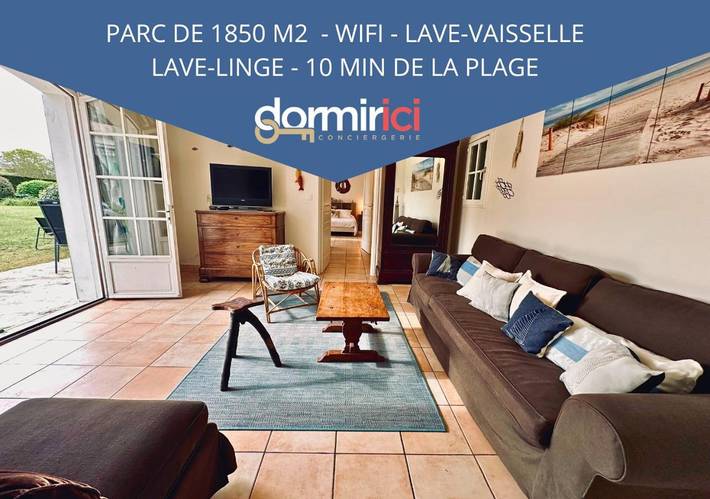 Location de vacances pour 4 personnes, avec jardin à Étaules