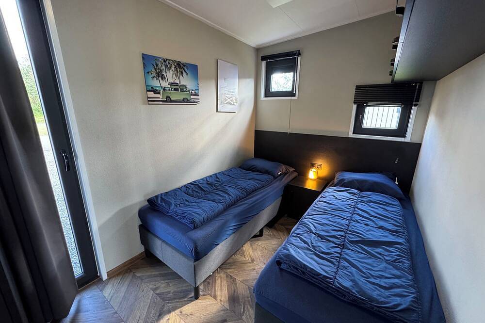 Neu: mit Airco - Modernes Chalet Steg Sixtysix Kampen für 6 Personen mit eingezä in Kampen, Veluwemeer