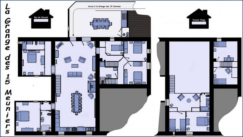 Gîte pour 15 personnes, avec piscine ainsi que terrasse et jardin dans le Tarn - 3