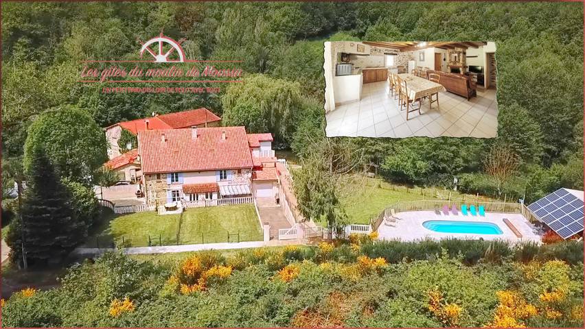 Gîte pour 8 personnes, avec piscine et jardin, animaux acceptés à Villefranche-d'Albigeois