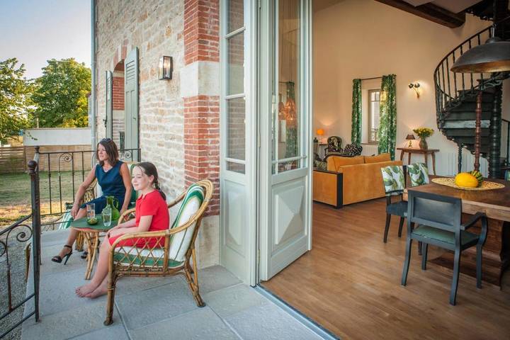 Hôtel pour 6 personnes, avec vue et jardin à Merceuil - 4