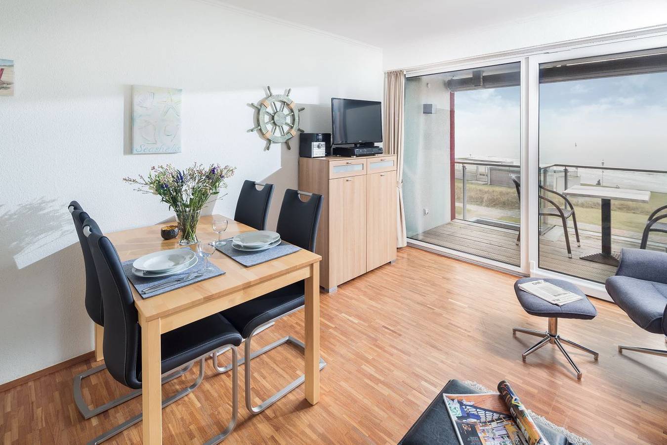 Ganze Wohnung, Traumwohnung in 1A-Lage: Meerblick, Weststrand & zentral zur Innenstadt in Norderney Weststrand, Norderney