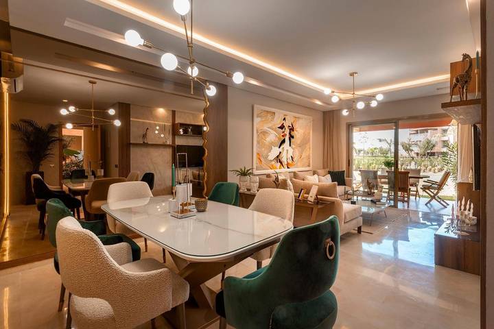 Gîte pour 7 personnes, avec piscine ainsi que jardin et bassin pour enfant dans The Montgomerie Marrakech