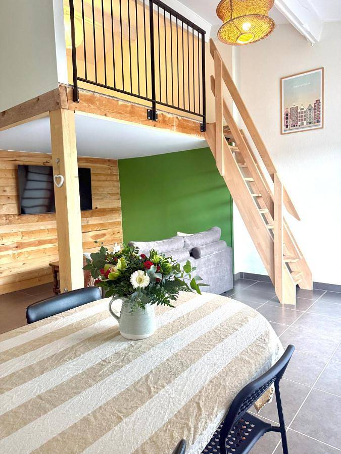 Appartement de vacances pour 4 personnes, avec jardin et vue