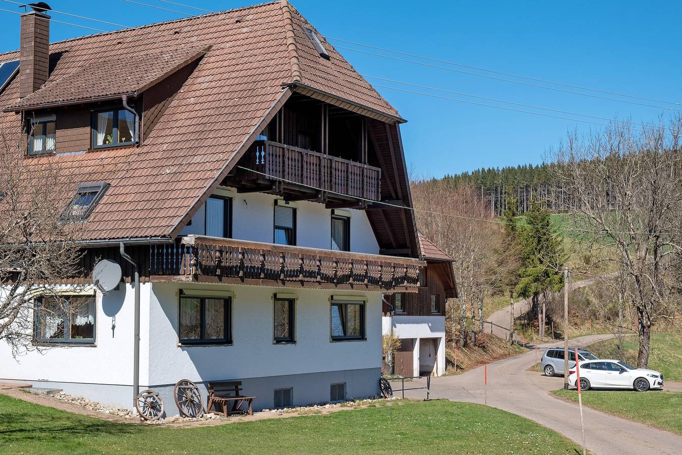 Ganze Wohnung, Ferienwohnung 'Armbruster' mit Gemeinschaftsterrasse, Gemeinschaftsgarten und Wi-Fi in St. Georgen, Mittlerer Schwarzwald