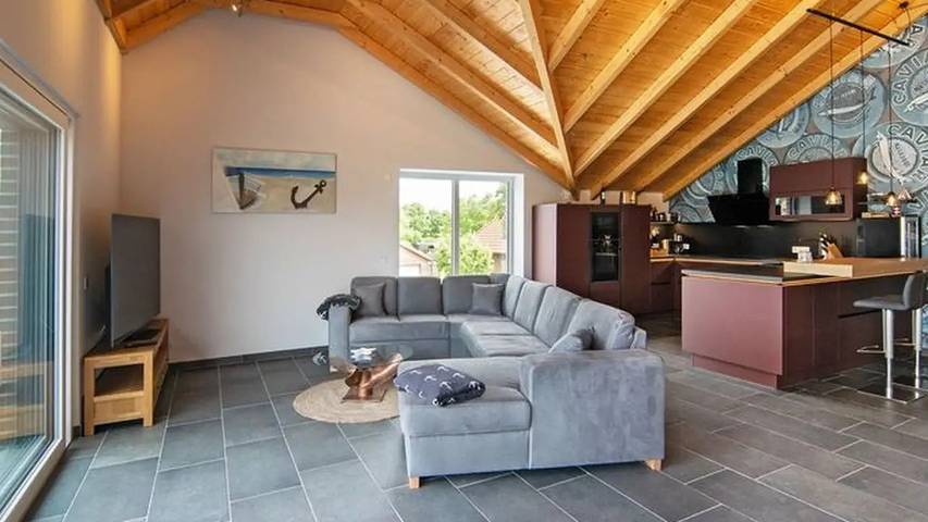 Ferienhaus für 6 Personen, mit Terrasse und Garten sowie Sauna