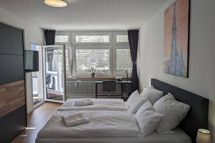 Ferienwohnung für 4 Personen, mit Balkon, mit Haustier in Ulm - 2