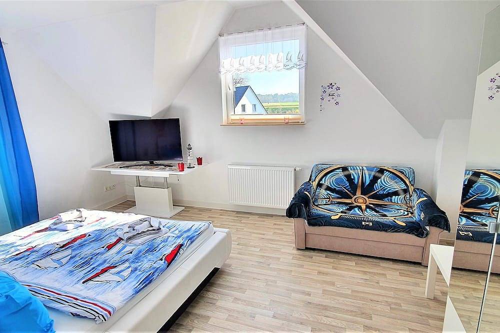 Ganze Wohnung, Exklusive 4-Sterne -2-Raum-Fewo im 1. Og ist eine von 3 Ferienwohnungen im Haus in Neppermin, Benz