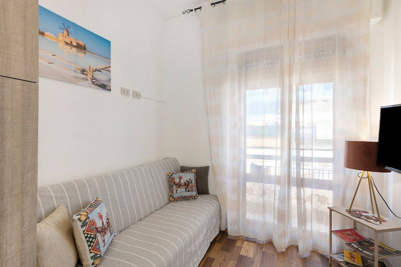 Appartement entier, Appartement « Francesca » avec balcon, Wi-Fi et climatisation in Trapani, Province de Trapani