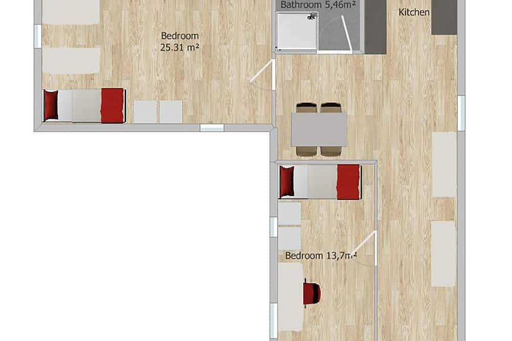 Ganze Wohnung, Kernsanierte 2-Zimmer-Wohnung in Ruhige Lage im Innenhof, Alsdorf in Alsdorf, Rheinland