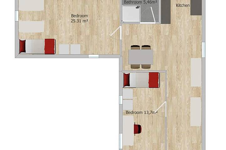 Ferienwohnung für 6 Personen