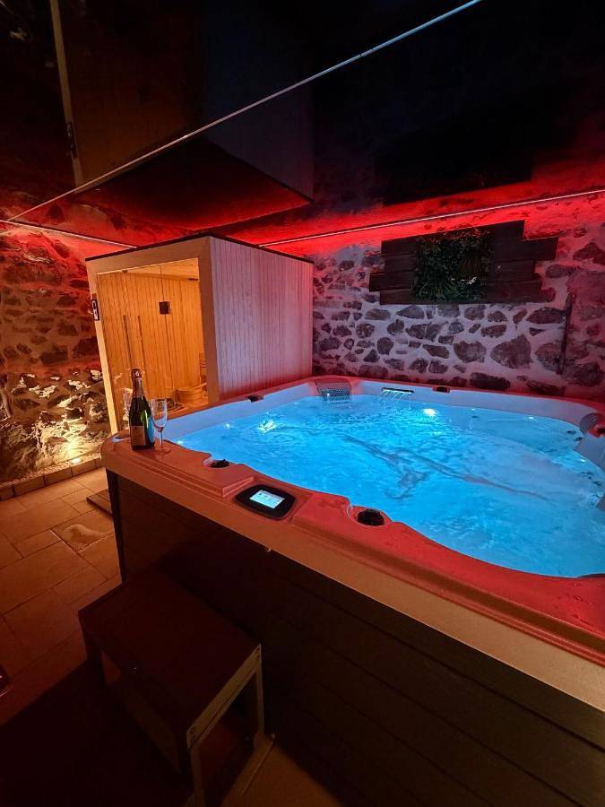 Gîte pour 6 personnes, avec vue ainsi que sauna et bassin pour enfant, animaux acceptés à Andance