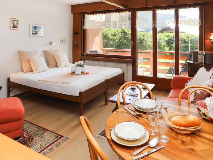Apartament wakacyjny dla 2 osób, z Balkon w Verbier