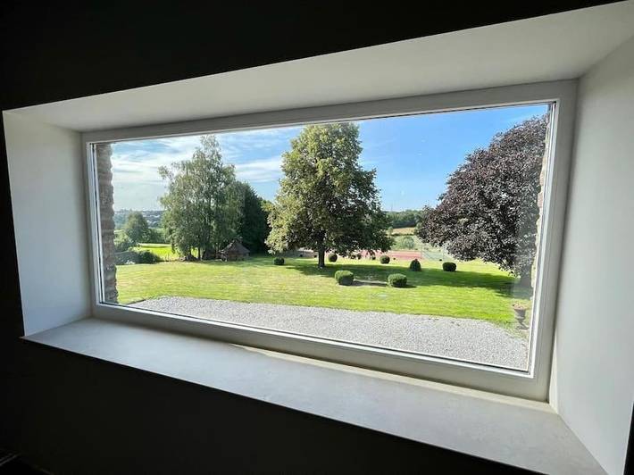 Gîte pour 5 personnes, avec terrasse ainsi que vue et jardin à Herve