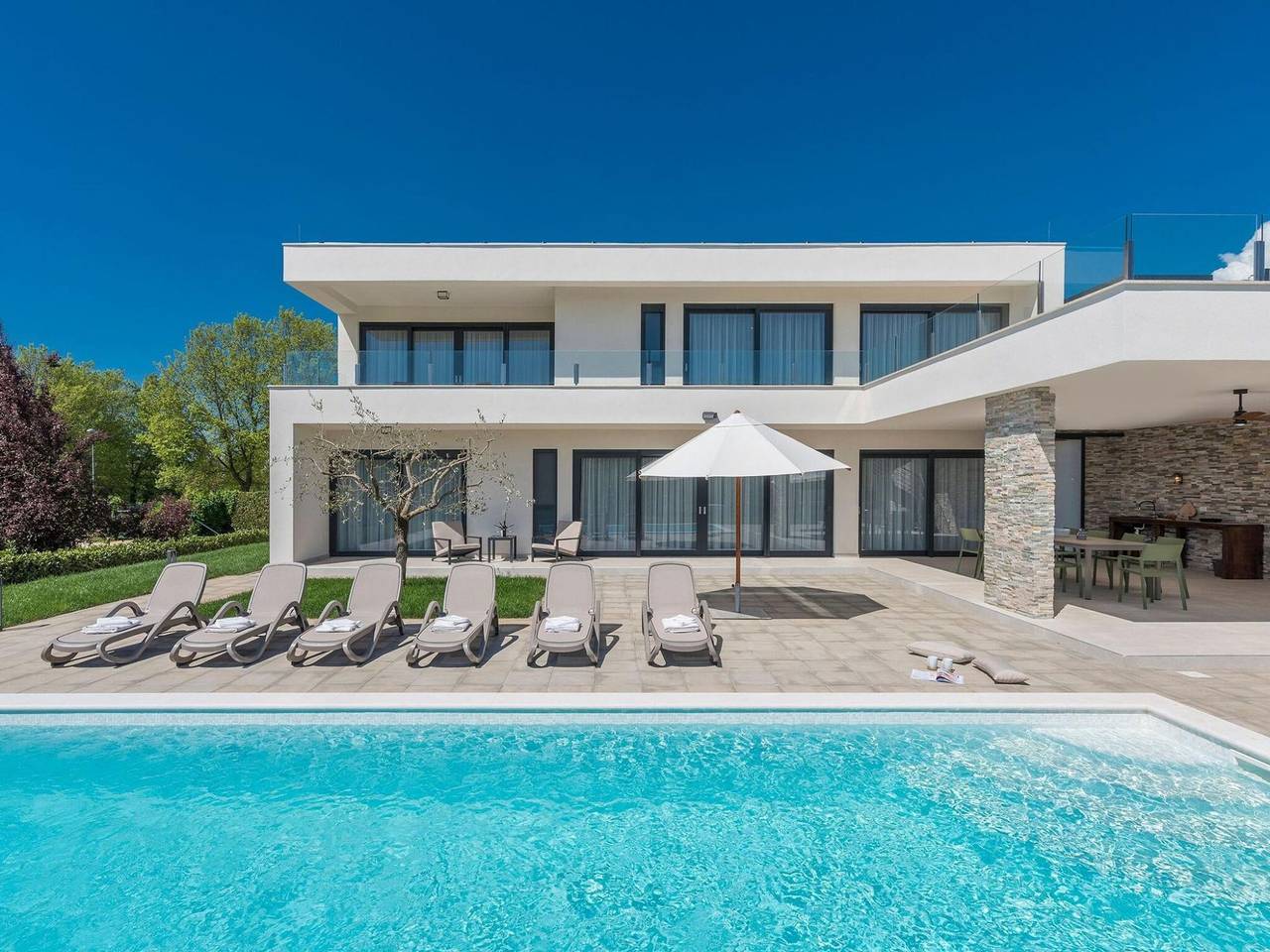 Ferienhaus für 8 Personen mit Sauna in Novigrad, Umag und Umgebung