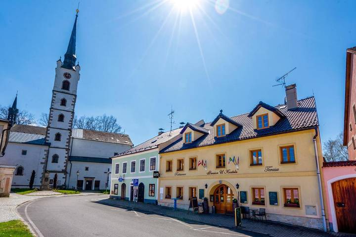 BnB für 3 Personen, mit Seeblick und Ausblick sowie Garten, mit Haustier in Tschechien