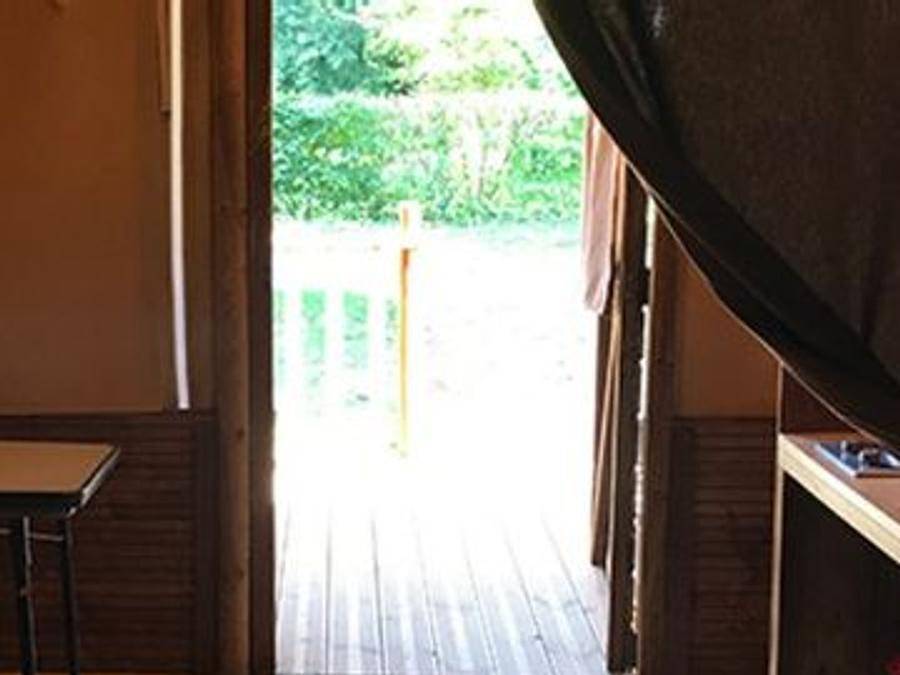Camping Le Nid du Parc - Wohnzelt auz holz 2 personen - (ohne Sanitäranlagen) in Parc des Oiseaux (Villars-les-Dombes), Villars-les-Dombes