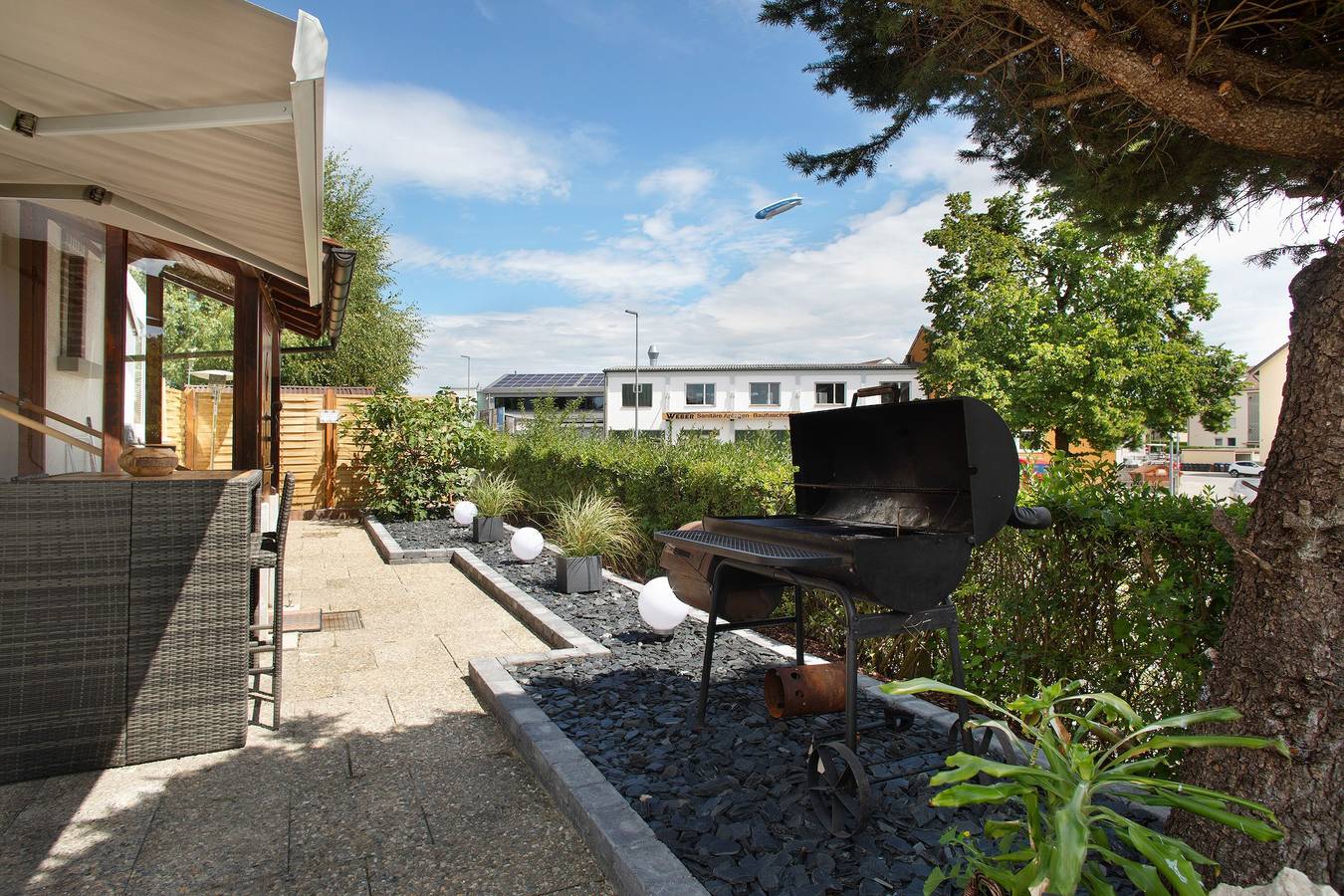 Ferienhaus 'Die Bahnstation' mit privater Terrasse, privatem Garten und Wlan in Friedrichshafen, Region Bodensee-Oberschwaben