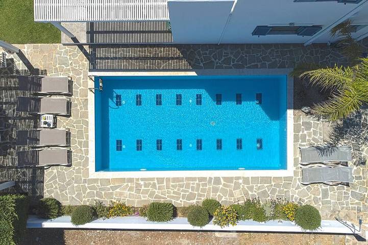 Ferienhaus für 5 Personen, mit Balkon und Garten