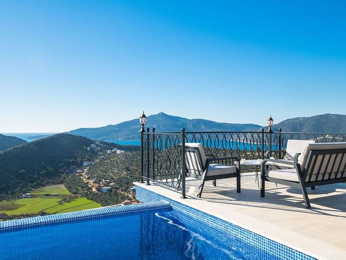 Villa Starline 1 mit Meerblick in Antalya-Kalkan in Kaş, Provinz Antalya