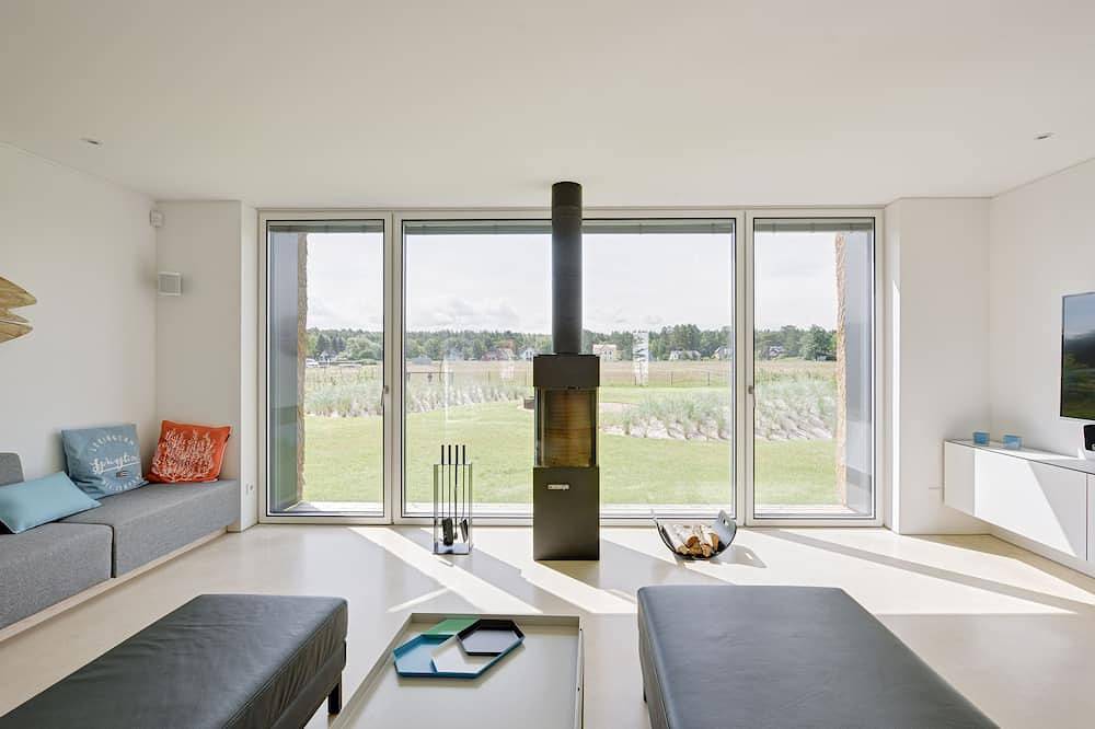 Architektenhaus 5**** mit Klimasauna, Kaminofen + Ausblick in Prerow, Fischland - Darß - Zingst