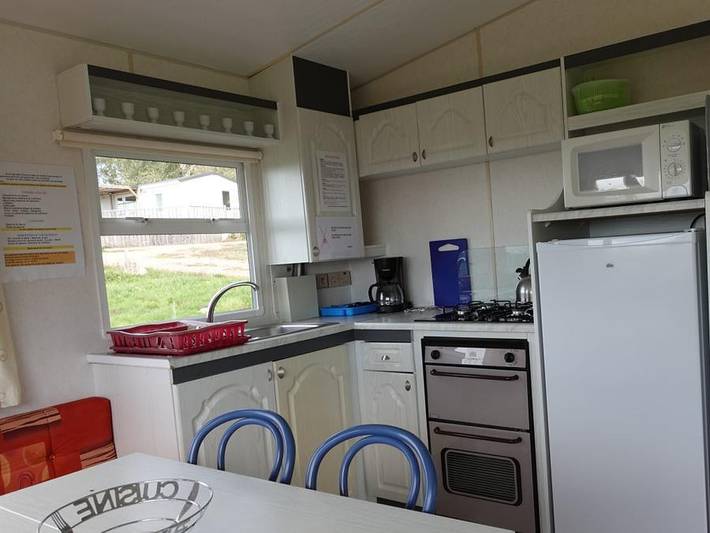 Camping Montbartoux - Mobilheim 5 personen - Mobilheim Le Panoramique in Vollore-Ville, Region Thiers